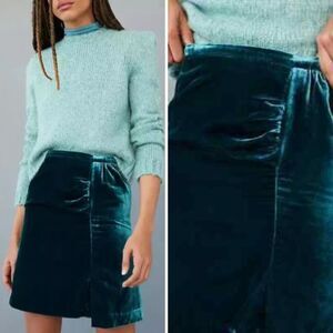 NWT Anthropologie Montie Velvet Mini Skirt | 6